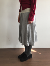 Rosé banding cutout skirt (3color)