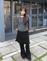 [MADE] Maya Shirring Bootcut Long Training Pants