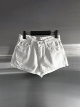 Teeth Adjust Cotton Shorts
