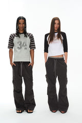 Plaid Multi Pocket Cargo Pants