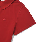 KIRSH PLAIN SLIM FIT PIQUE T-SHIRT - RED