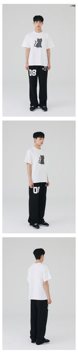 チェッカーキャットTシャツ