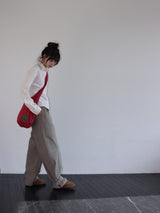 コーデュロイストラップパンツ (BEIGE)