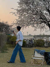 Awesome Super Long Wide Denim Pants (5color)