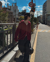 スクリームツーウェイニットフーディドジップアップ