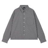 Daily Crop-Fit Check Shirts (JTOSRT-0006)