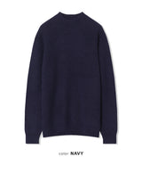 Washable Hacci Half Turtleneck Knit (7 Colors, L / XL)