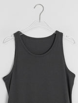 26SS★ [BAONHAUS] ポリーニ シャーリング レイヤード ノースリーブミニワンピース