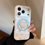 ドリーム カラー カートゥーン マグネティック iPhone ケース
