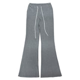 ラウンジホルタータンクオフショルダー長袖T & ロングパンツ 2pcsセット