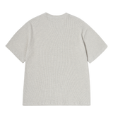 25SS EMBO LOGO WAFFLE SHORT SLEEVE T-SHIRT IVORY