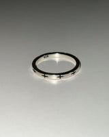 Hove cross ring (silver) *1PCS