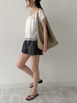 Pleated Cabra Shorts