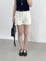 Shannon Cap Sleeveless Ribbed Short Sleeve Knit T-shirt