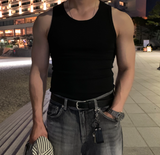 リガーマッスルフィットリベットスリーブレスナシ