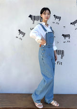 EMBROIDERY OVERALL DENIM PANTS code 25011