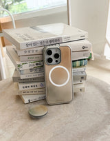 [MADE] オート シルバーエポキシ MagSafe iPhoneケース