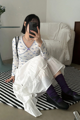 MINIT FLOWER RIBBON TOP