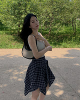 Timo checkered mini skirt (with underpants)