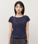 (W) ケンジ スタッズ ブラトップ