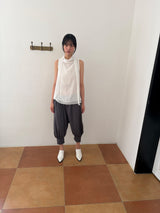 scarf drape sleeveless