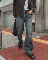 Greburn Washed Bootcut Denim