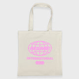 Global logo eco bag Cream