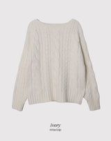 #MR ツイストルーズウールニット (4color)