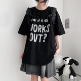 Work boxy fit short-sleeved T-shirt (4 colors) H&L