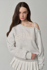 25ソフトラインスウェットシャツ Gray