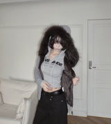 2025 Wolf Joe Hoodie In charcoal