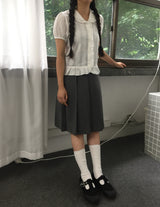 ミルキーパフブラウス