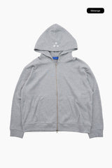 Star waffle hoodie zip-up