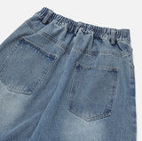 muse wide damage denim pants