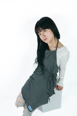 studs layered onepiece(gray)