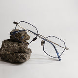 Knouun Square titanium glasses CODE. 101. B Gray