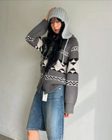 Trapper Hat Knit - Grey