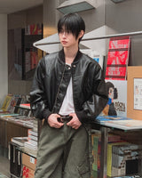 With Biker Leather Jacket