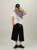 SE Cation Deep Pin-tuck Bermuda Pants