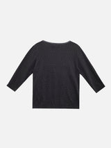Dot Star Henley Neck 3/4 Sleeve T-Shirt (3c)