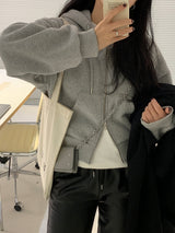 【MADE】スターンヒップクロップツーウェイフードジップアップ -ベーシック