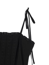 レースフリルミニドレス (Black)