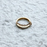 Gold Chain Accent Ring