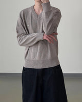 Seron V-Neck Patch Knit