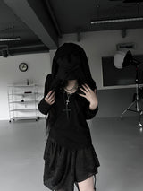  dotto loose-fit snap hoodie T (3color)