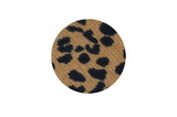 Simple Card wallet _Leopard Corduroy Camel