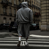 [HFORUS MADE] アーマーカットオフバミューダパンツ IN GREY
