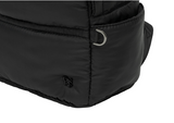 padded mini backpack - black            