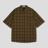Parun Check Linen Short Sleeve Shirt