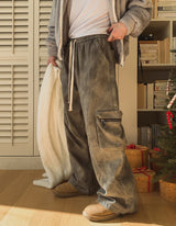 Dyed Parachute Cargo Pants